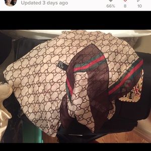 Gucci scarf.    No tears no stains looks new